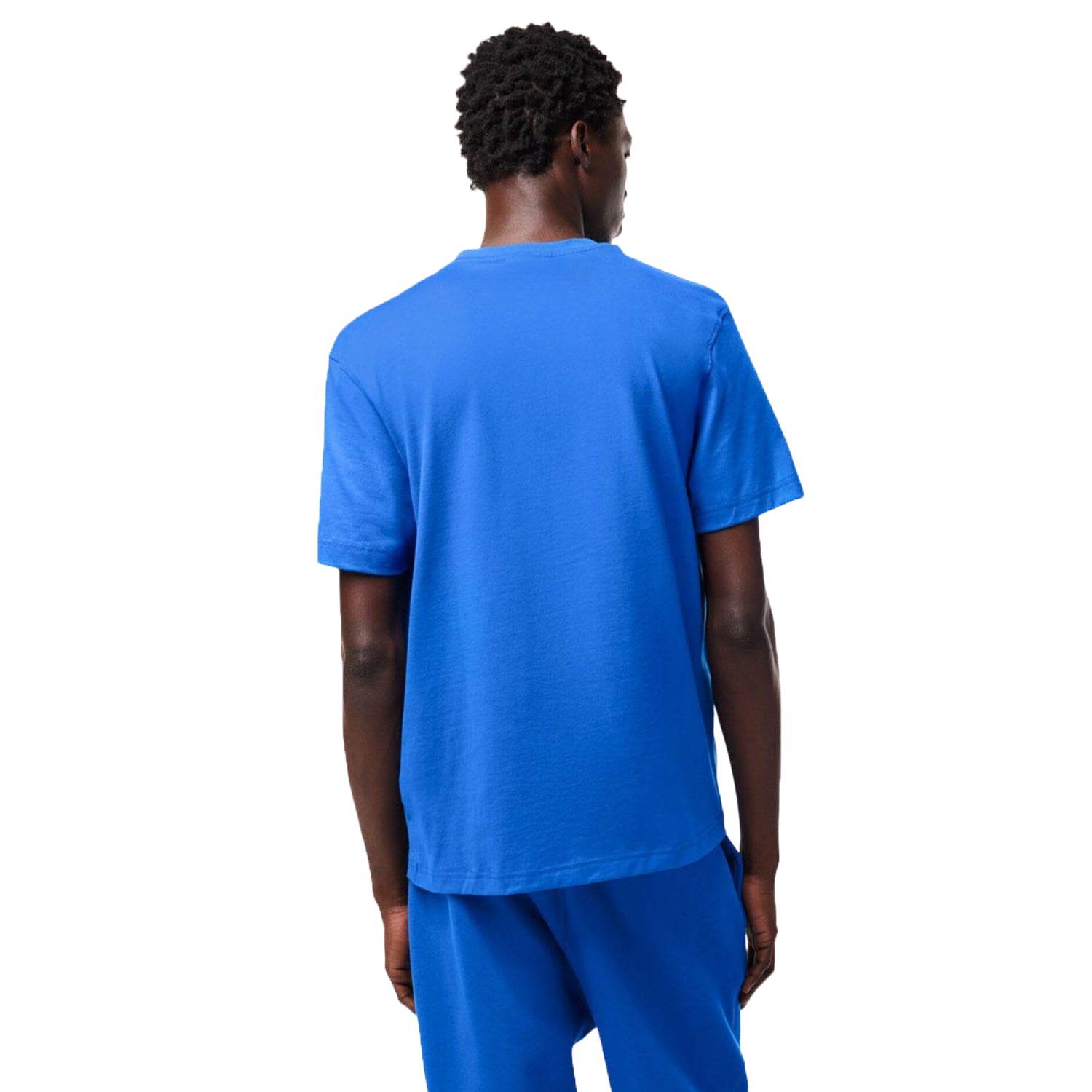 Blue - Back - Lacoste Unisex Adult Signature Relaxed Fit T-Shirt