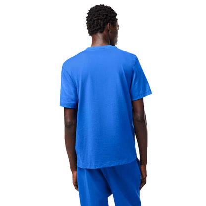 Blue - Back - Lacoste Unisex Adult Signature Relaxed Fit T-Shirt