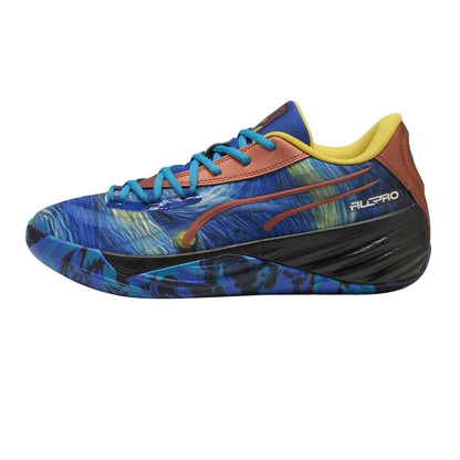 Vivid Blue - Back - Puma Mens All-Pro Nitro Dylan Exhibit Vincent Van Gogh Trainers