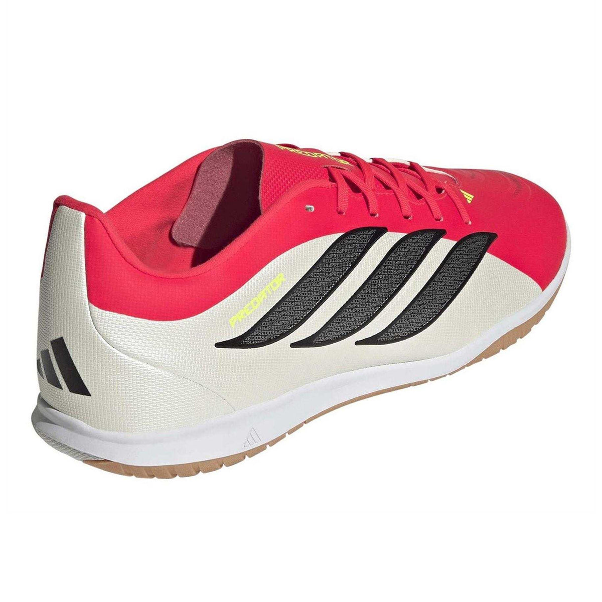 Lucid Red-Core Black - Back - Adidas Mens Predator Club 3 Stripes Football Shoes