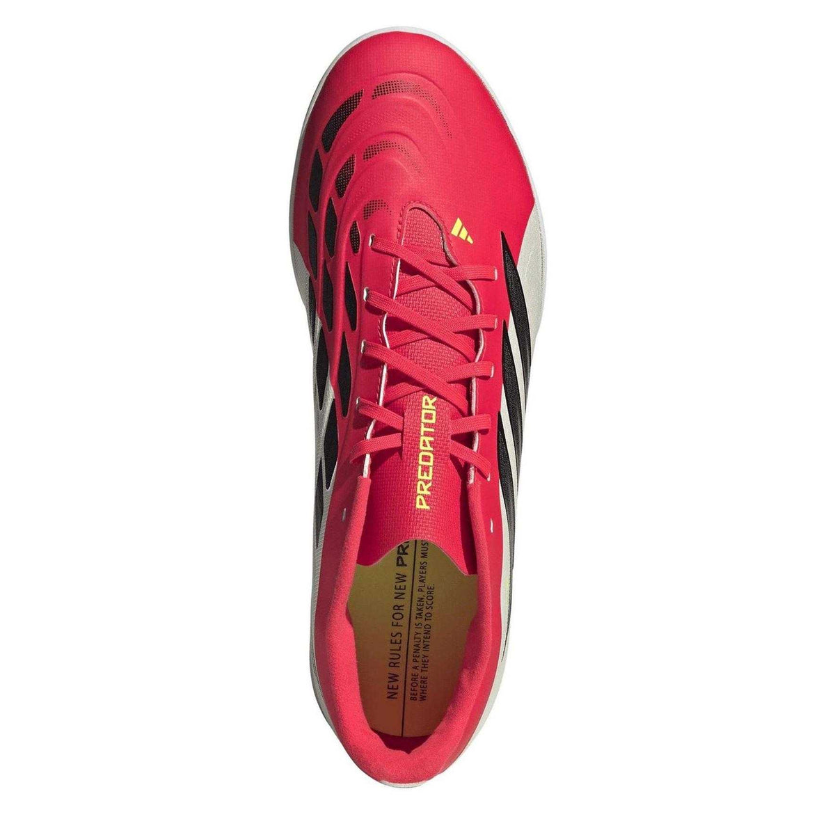 Lucid Red-Core Black - Lifestyle - Adidas Mens Predator Club 3 Stripes Football Shoes