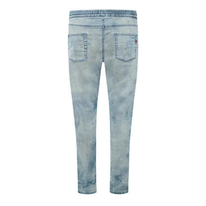 Blue Denim - Back - Diesel Mens 2060 D Strukt Light Wash Slim Jeans
