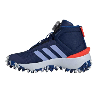 Dark Blue - Back - Adidas Childrens-Kids Fortatrail BOA Lacing System Trainers