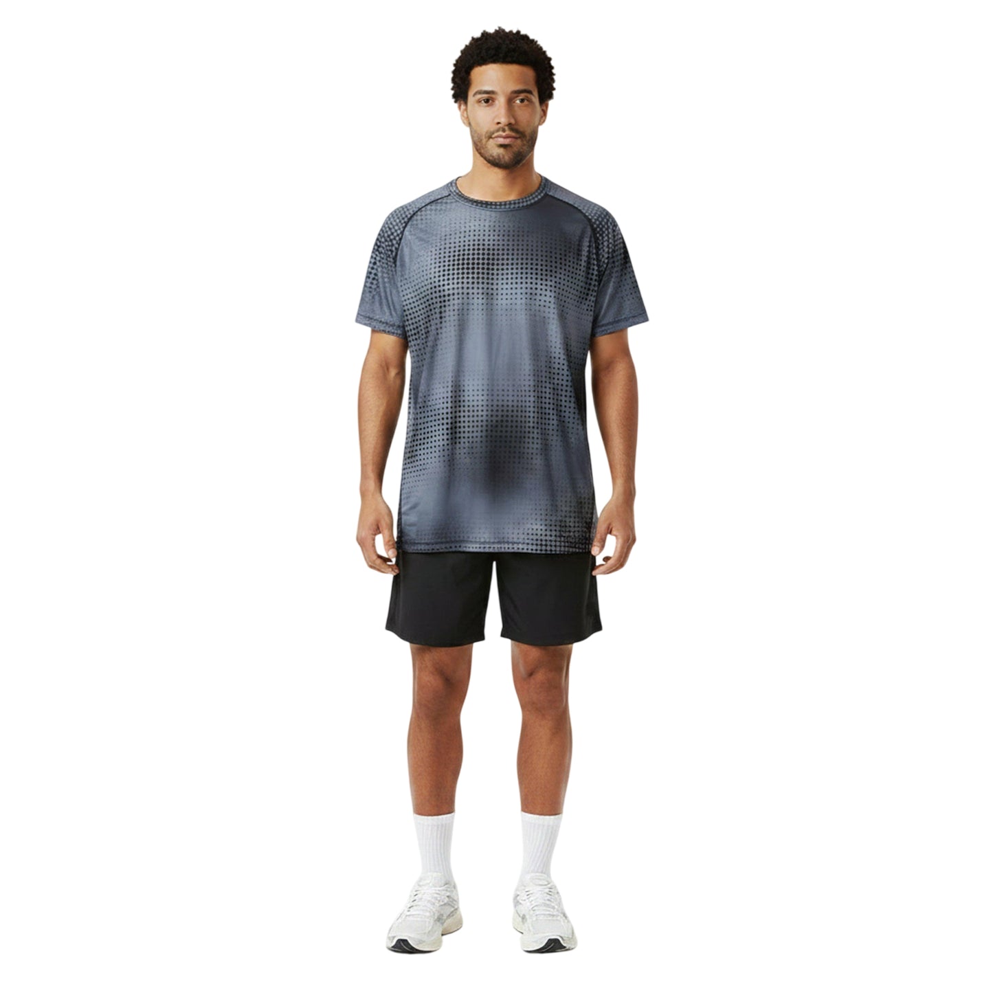 Black Camo - Pack Shot - Newline Mens All-Over Print Short-Sleeved T-Shirt