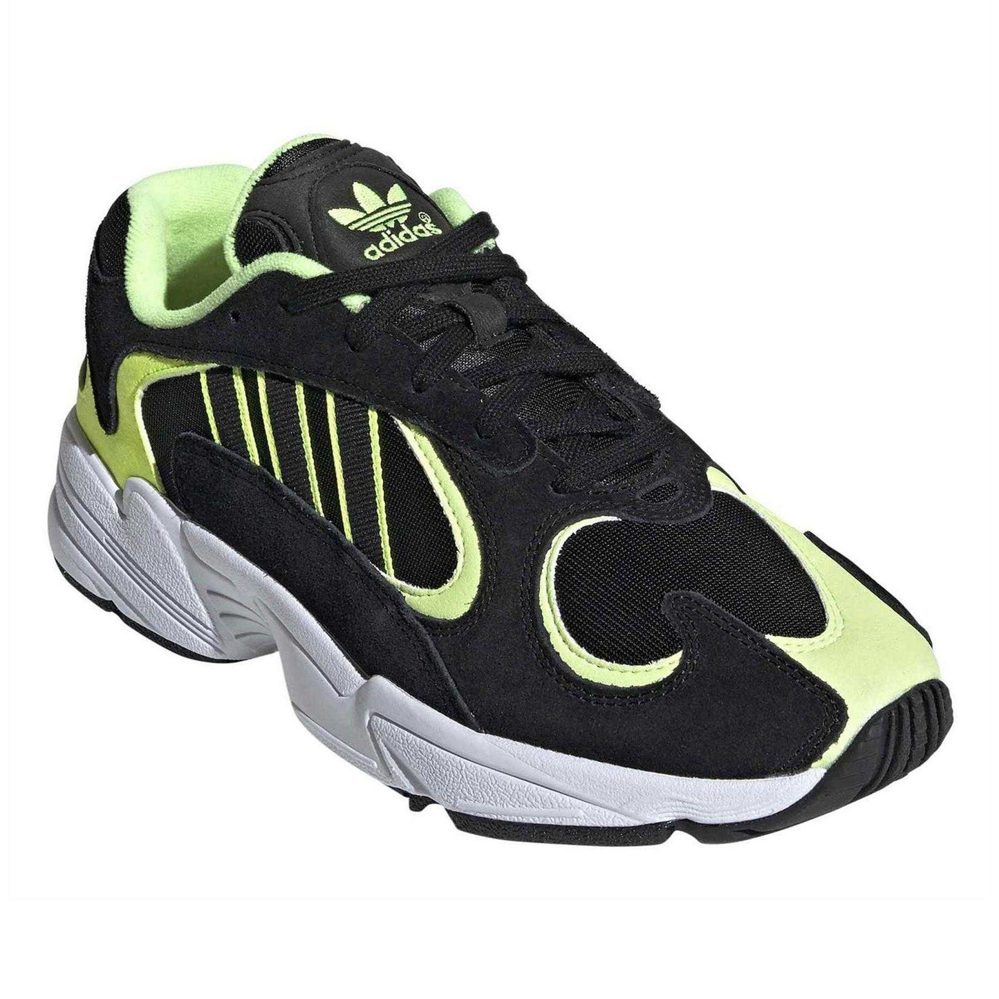 Core Black - Pack Shot - Adidas Mens Yung-1 Leather Trainers