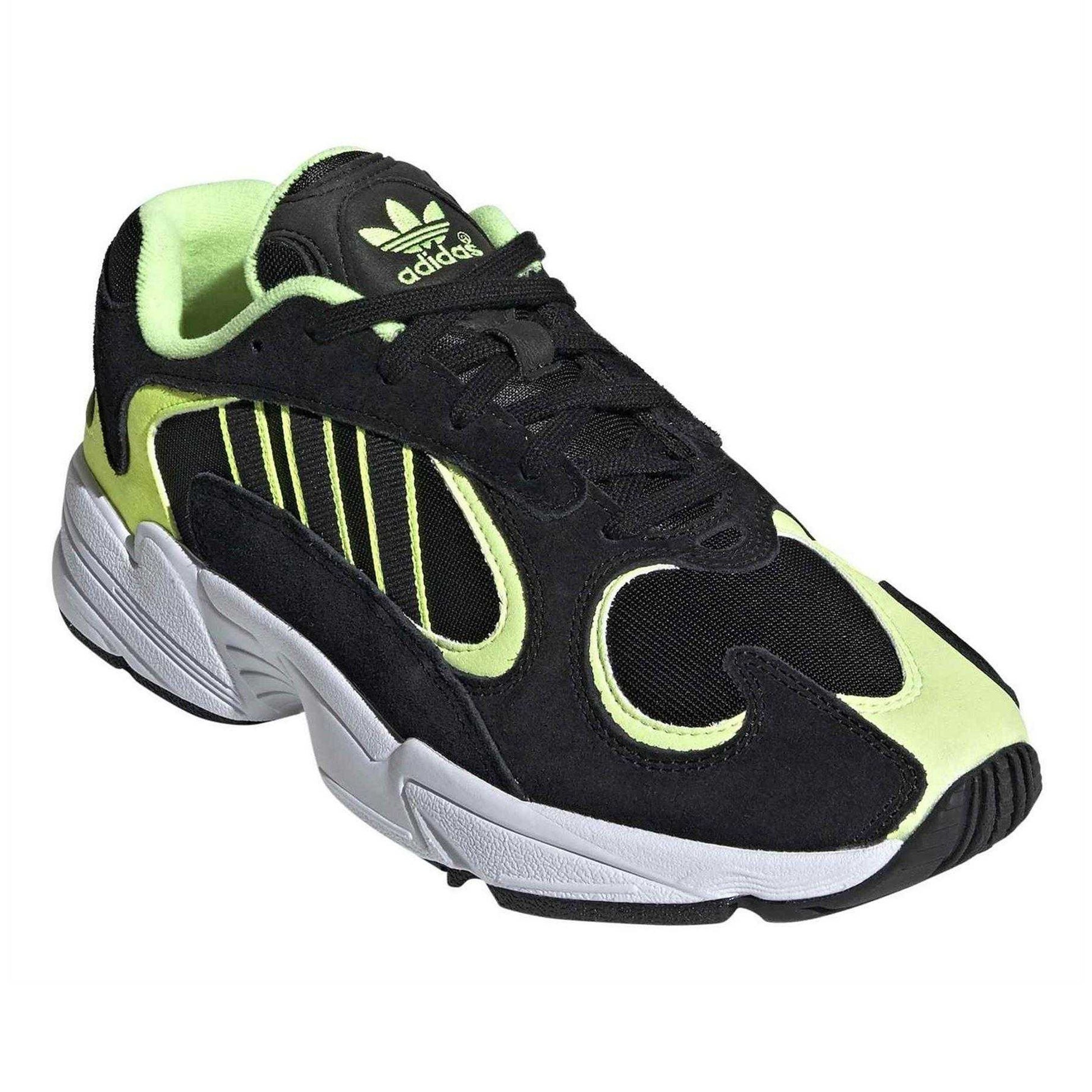 Core Black - Pack Shot - Adidas Mens Yung-1 Leather Trainers
