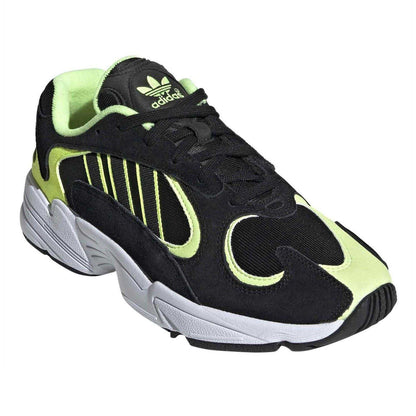 Core Black - Pack Shot - Adidas Mens Yung-1 Leather Trainers