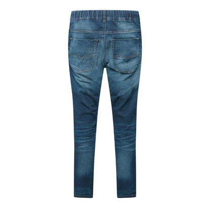 Blue Denim - Back - Diesel Mens Krooley-E-NE Faded Tapered Jeans