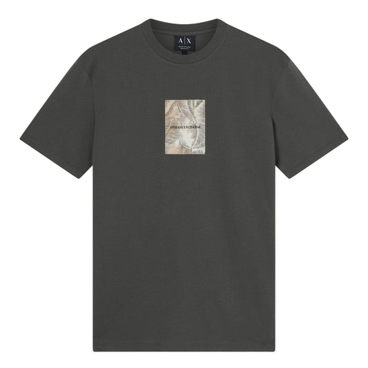 Khaki - Front - Armani Exchange Mens Regular T-Shirt