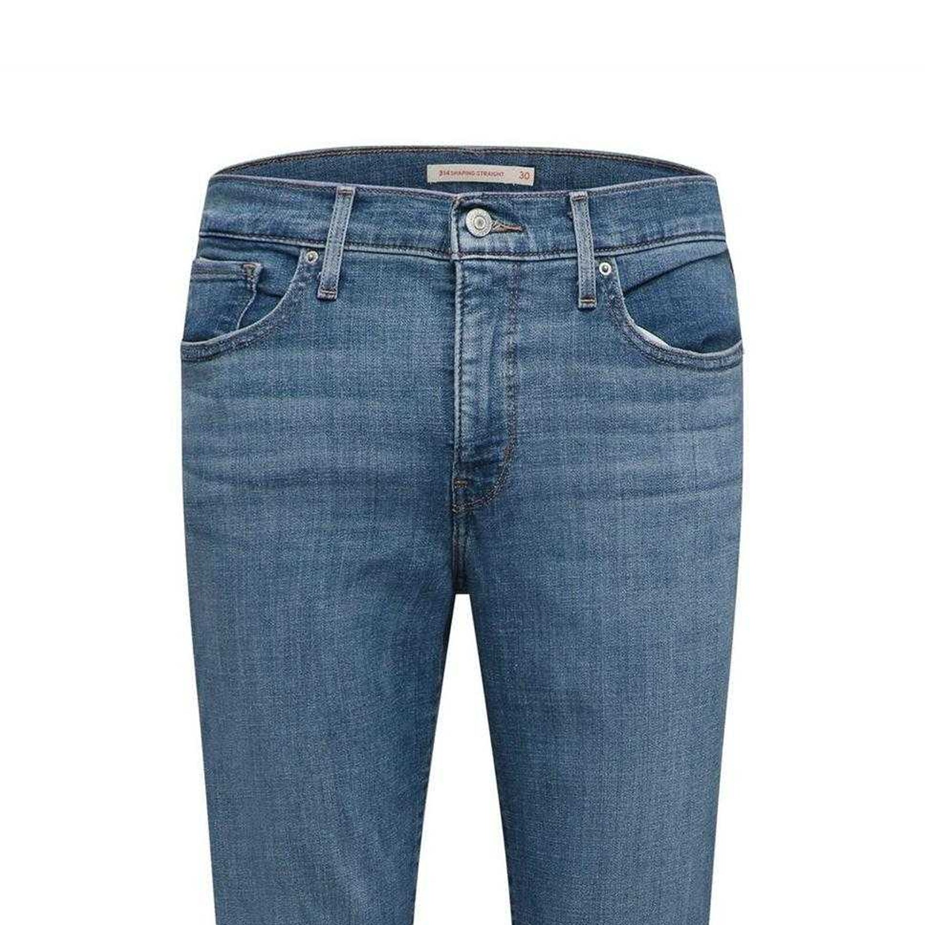 Lapis Gem - Side - Levis Womens-Ladies 314 Straight Leg Jeans