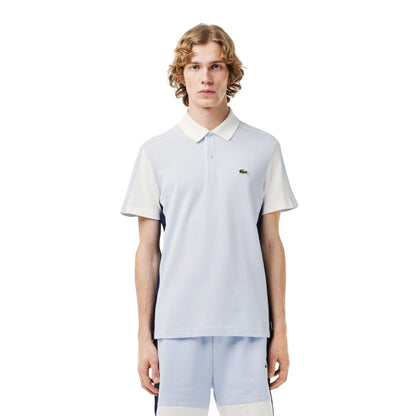 Light Blue - Lifestyle - Lacoste Mens Colour Block Regular Polo Shirt
