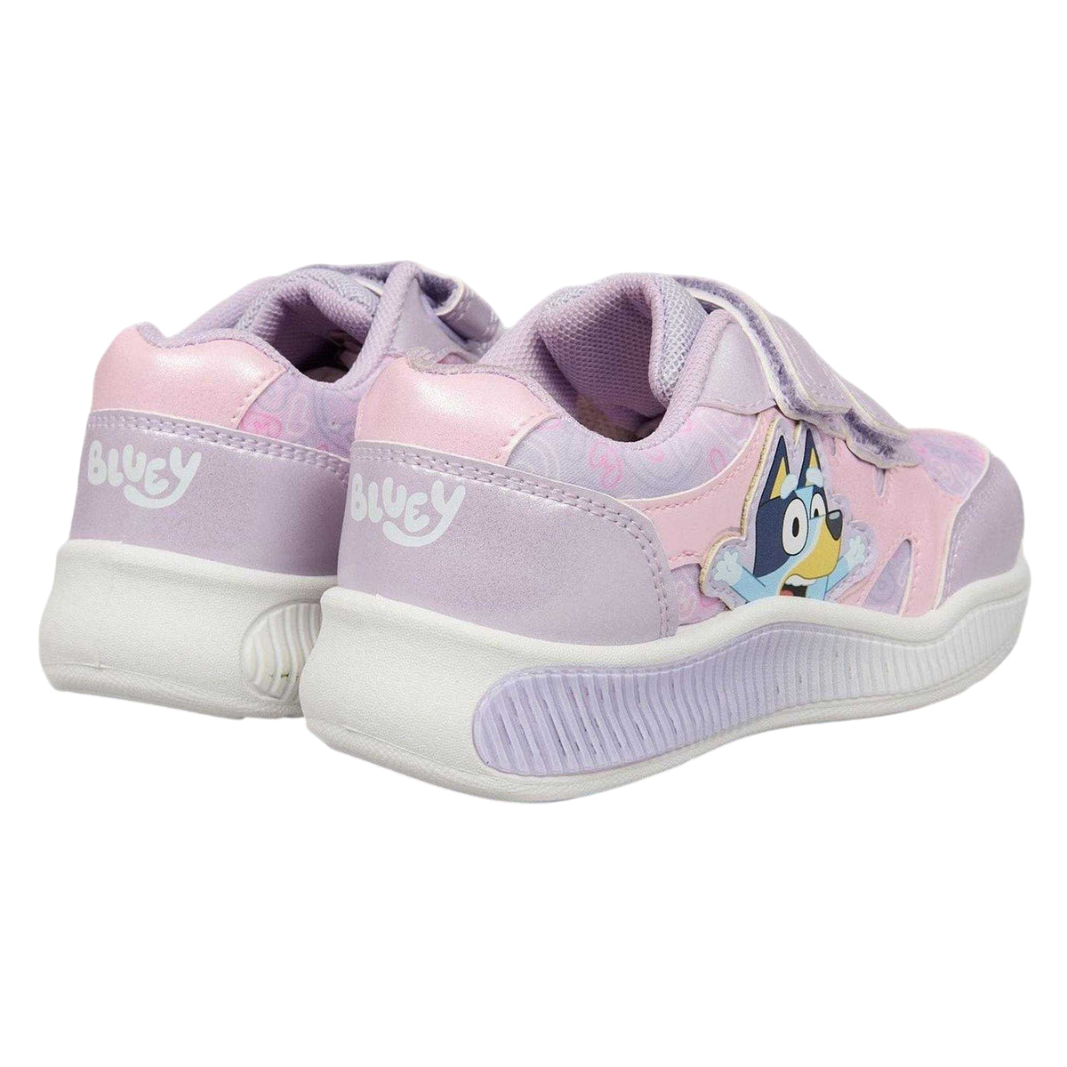 Purple - Back - Bluey Childrens-Kids Low Cut Trainers