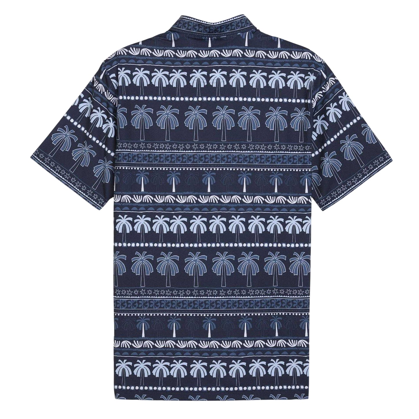 Deep Navy - Back - Puma Mens X Ptc Hero Palm Tree Polo Shirt