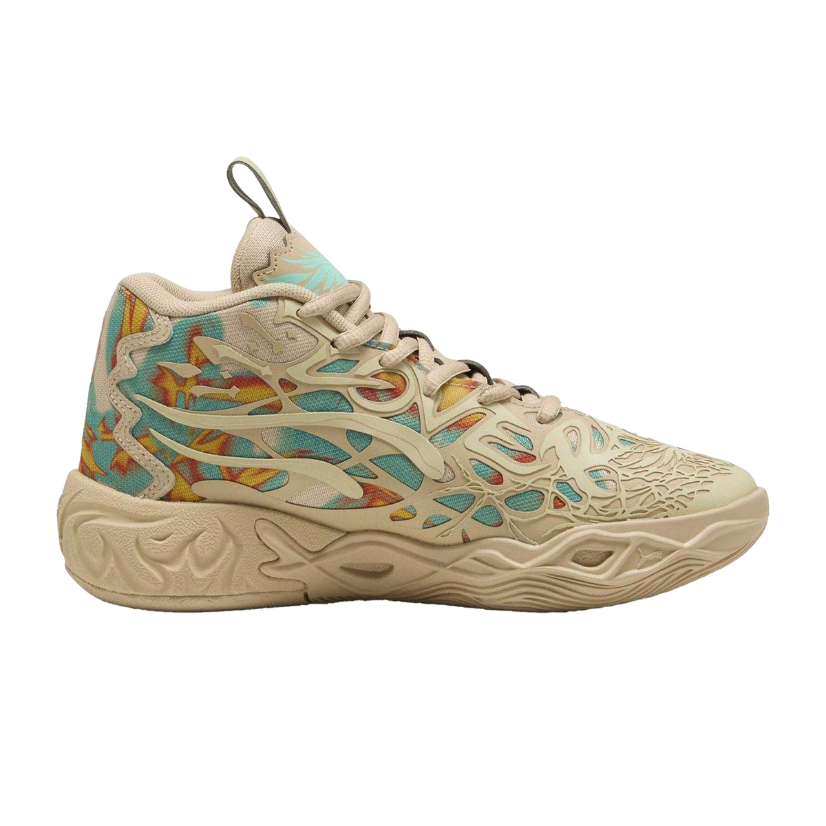 Light Sand-Aquatic - Front - Puma Childrens-Kids LaMelo Ball Cut Out Basketball Trainers