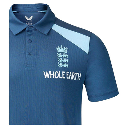 Ensign Blue - Side - Castore Mens 2026-2027 England Cricket Polo Shirt