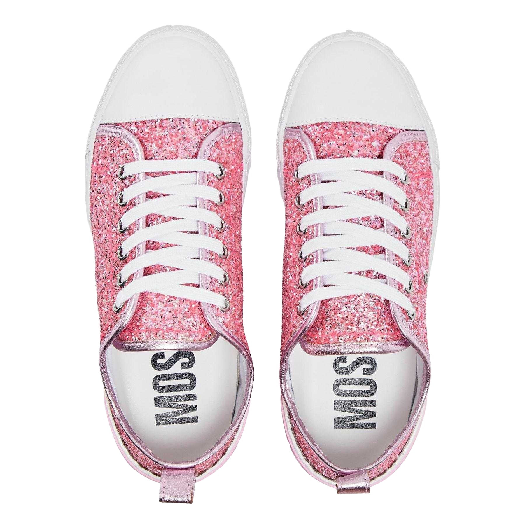 Pink - Lifestyle - Moschino Childrens-Kids Low Cut Trainers