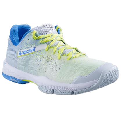 Plum-Sulphur - Side - Babolat Womens-Ladies Jet Ritma Tennis Shoes