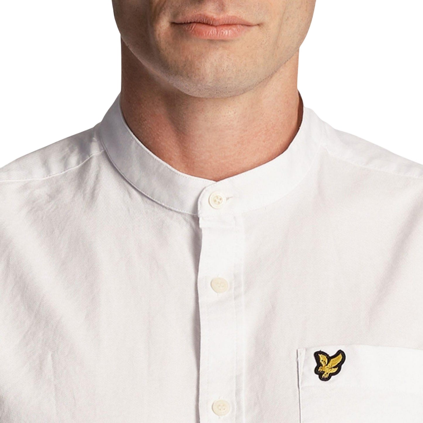 White - Side - Lyle & Scott Mens Oxford Shirt
