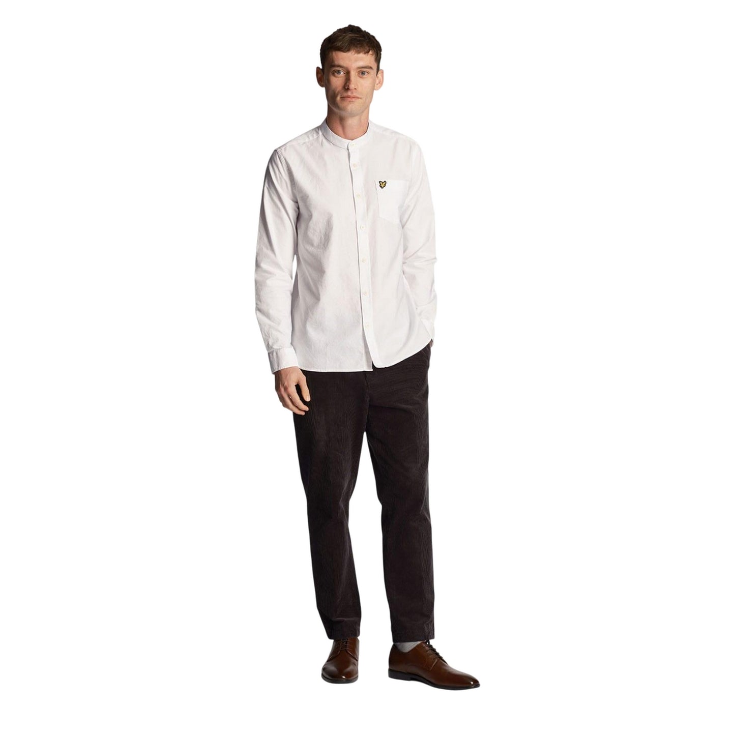 White - Pack Shot - Lyle & Scott Mens Oxford Shirt