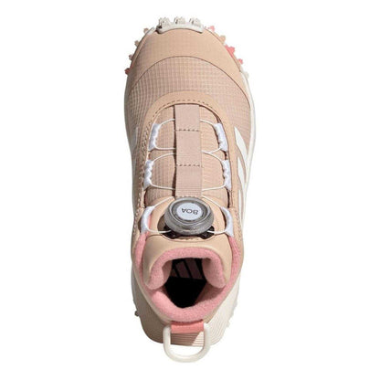 Pink - Side - Adidas Childrens-Kids Fortatrail BOA Lacing System Trainers