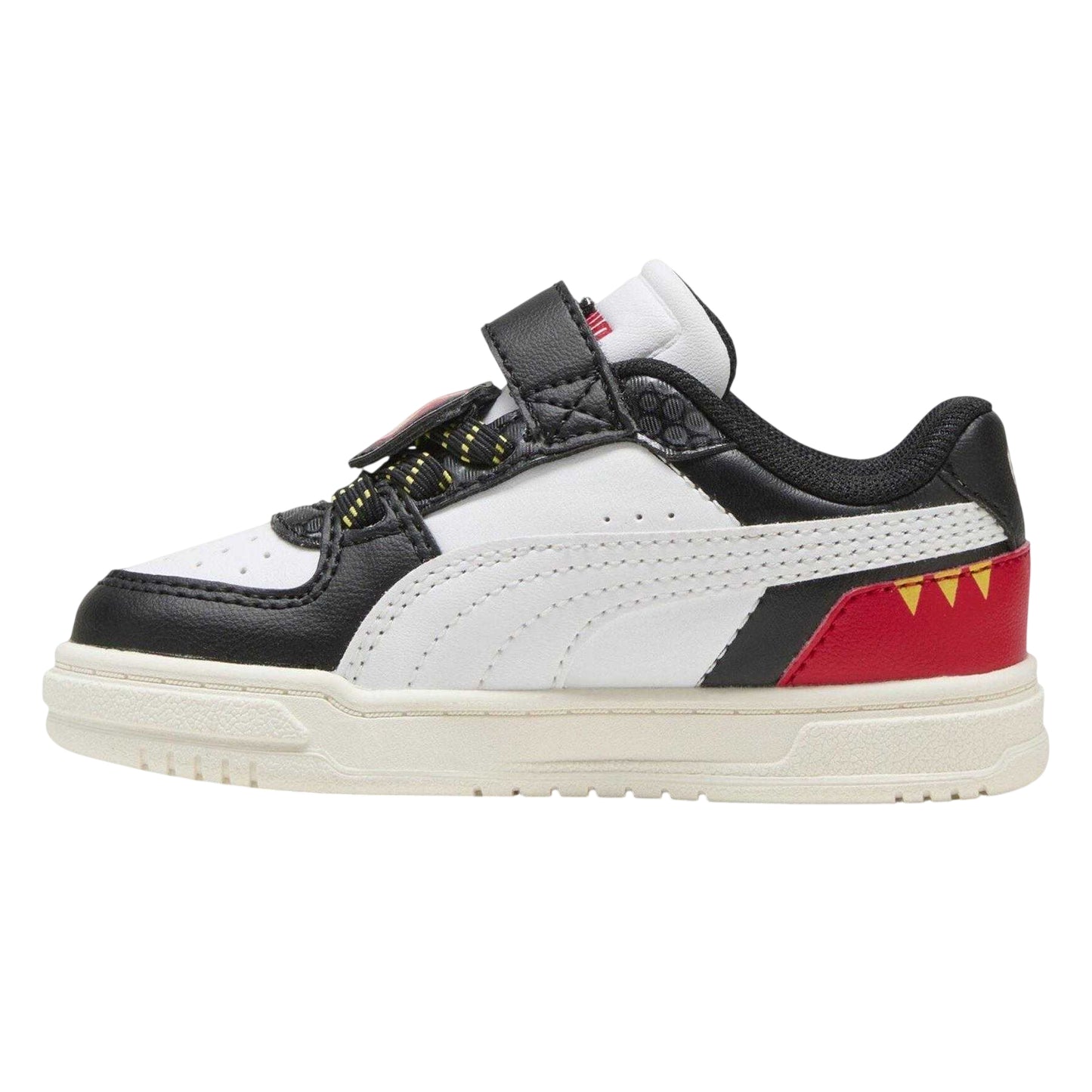 Black-White-Red - Back - Puma Childrens-Kids Caven III Paw Patrol Trainers