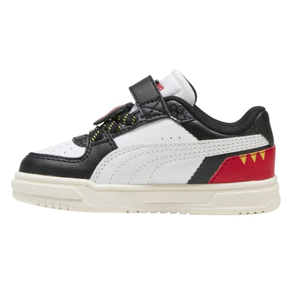 Black-White-Red - Back - Puma Childrens-Kids Caven III Paw Patrol Trainers