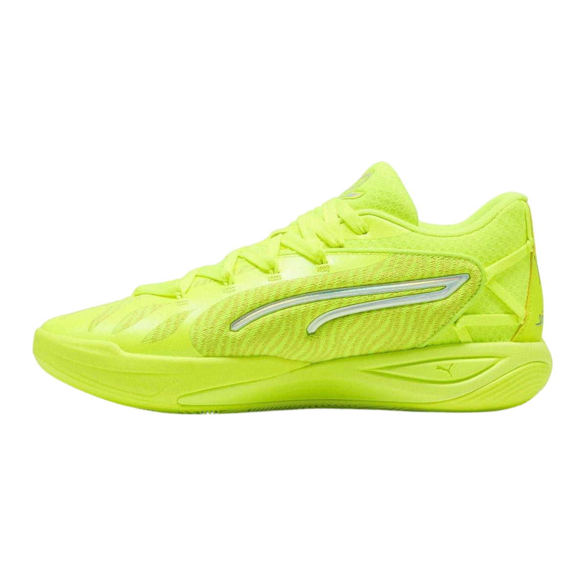Lime - Back - Puma Mens Stewie 4 Flawless Basketball Shoes