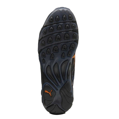 Black-Orange - Side - Puma Childrens-Kids Inhale Mesh Low Trainers