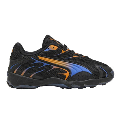 Black-Orange - Front - Puma Childrens-Kids Inhale Mesh Low Trainers