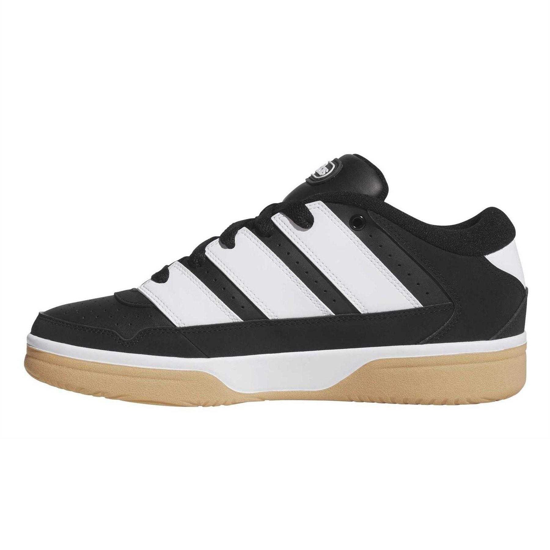 Core Black - Side - Adidas Unisex Adult Break Start 3 Stripes Trainers