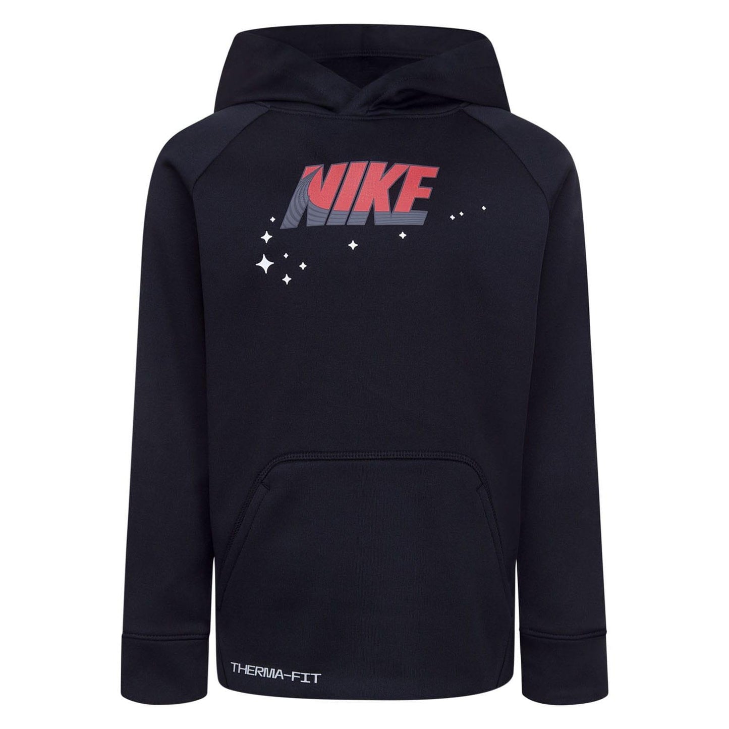 Black - Front - Nike Childrens-Kids Dri-FIT Hoodie