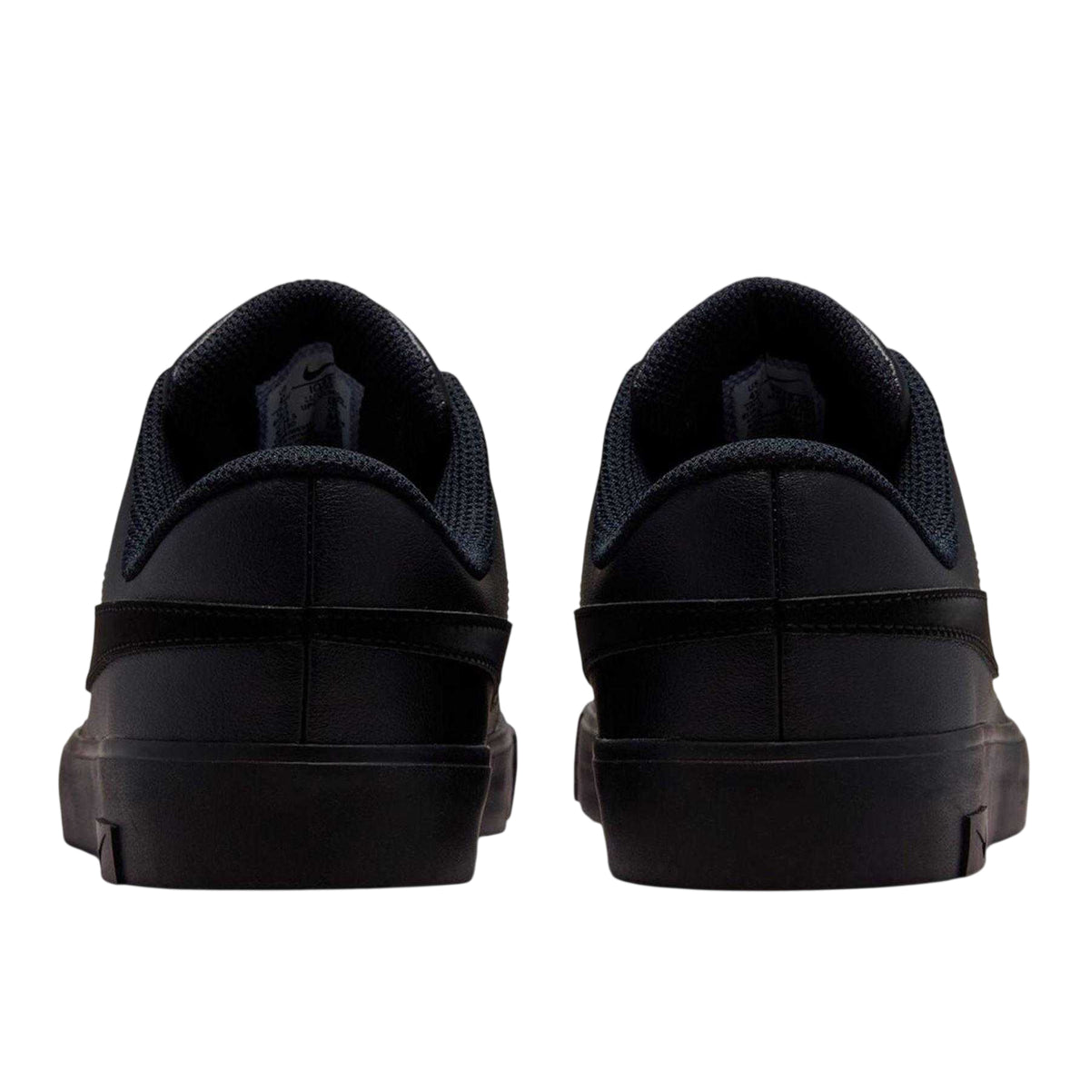 Black - Back - Nike Childrens-Kids Court Legacy Swoosh Trainers