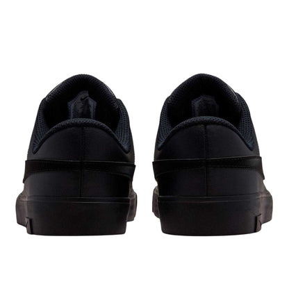 Black - Back - Nike Childrens-Kids Court Legacy Swoosh Trainers