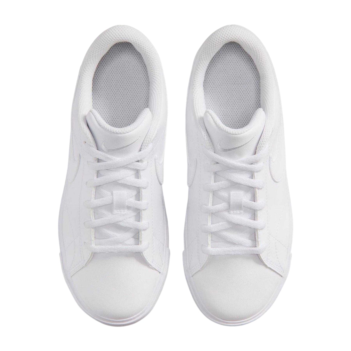 White - Lifestyle - Nike Childrens-Kids Court Legacy Swoosh Trainers