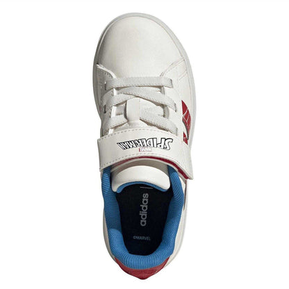 Cloud White - Lifestyle - Adidas Childrens-Kids Grand Court Spider-Man Trainers