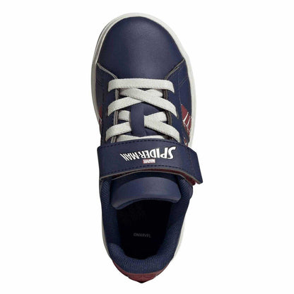 Dark Blue - Lifestyle - Adidas Childrens-Kids Grand Court Spider-Man Trainers
