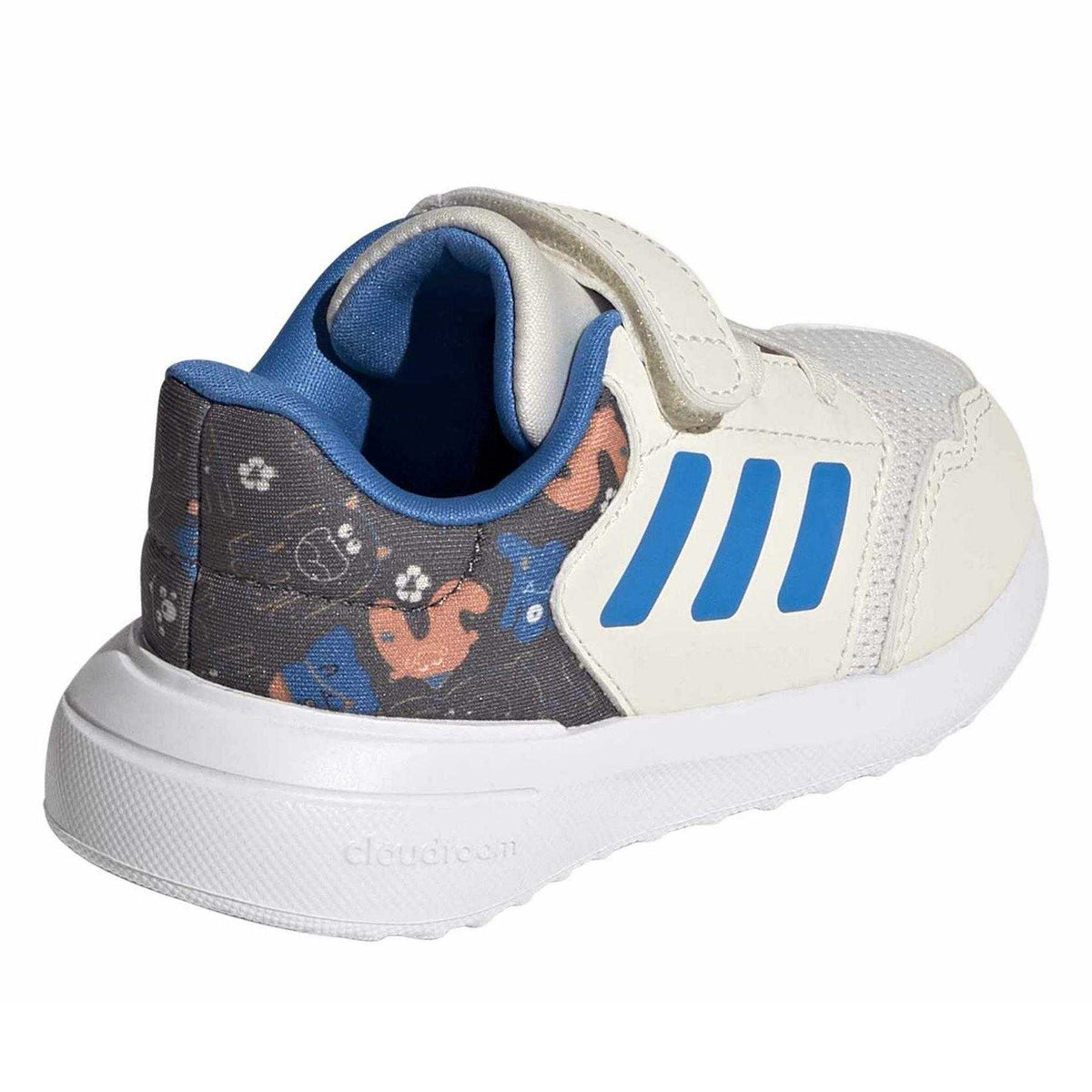 Off White-Lucid Blue - Back - Adidas Childrens-Kids Tensaur Run 3.0 Cloudfoam Trainers