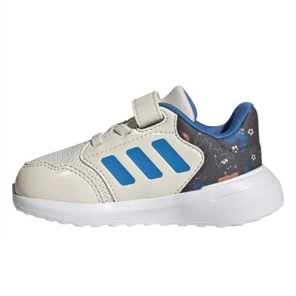Off White-Lucid Blue - Side - Adidas Childrens-Kids Tensaur Run 3.0 Cloudfoam Trainers