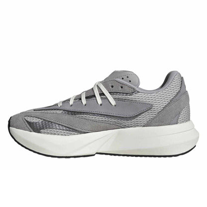 Grey - Side - Adidas Womens-Ladies Lightblaze Suede Running Trainers