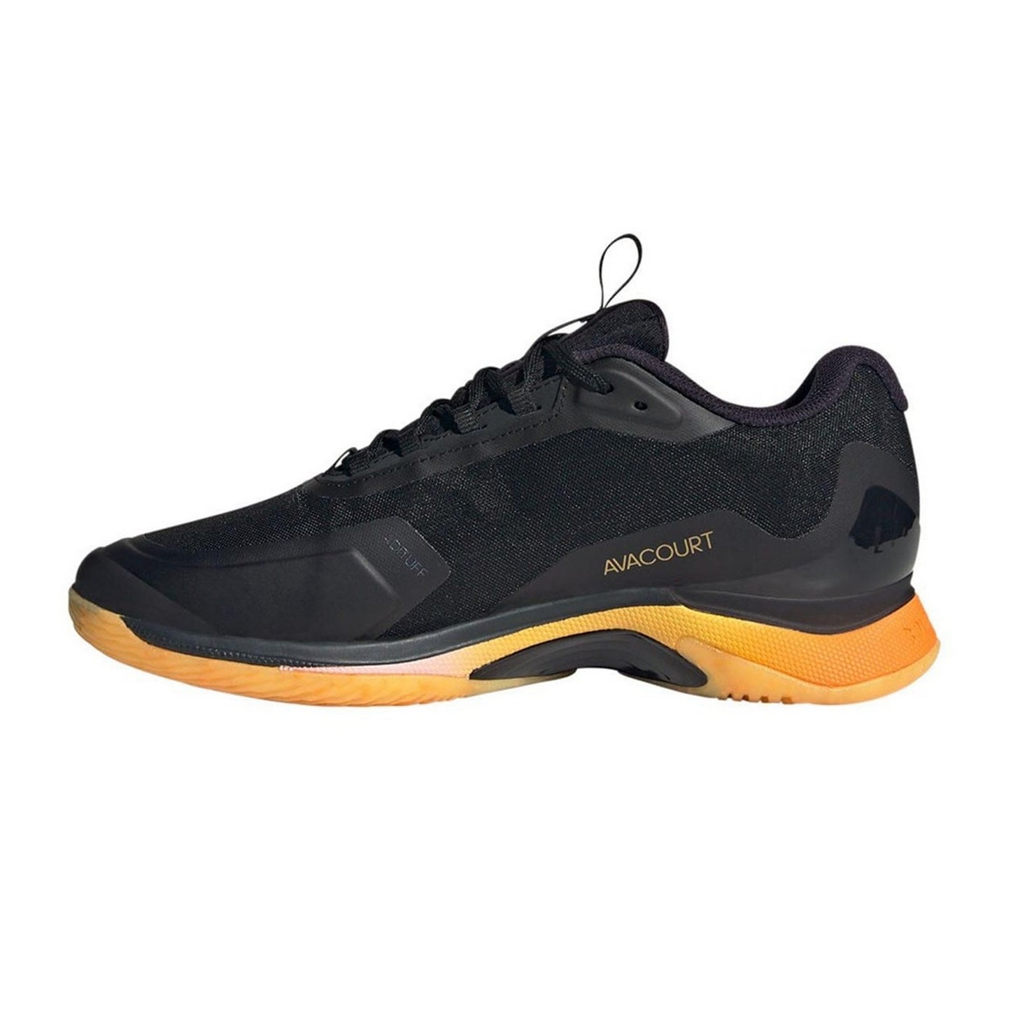 Black - Back - Adidas Womens-Ladies Avacourt 2 Tennis Shoes