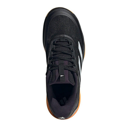 Black - Pack Shot - Adidas Womens-Ladies Avacourt 2 Tennis Shoes