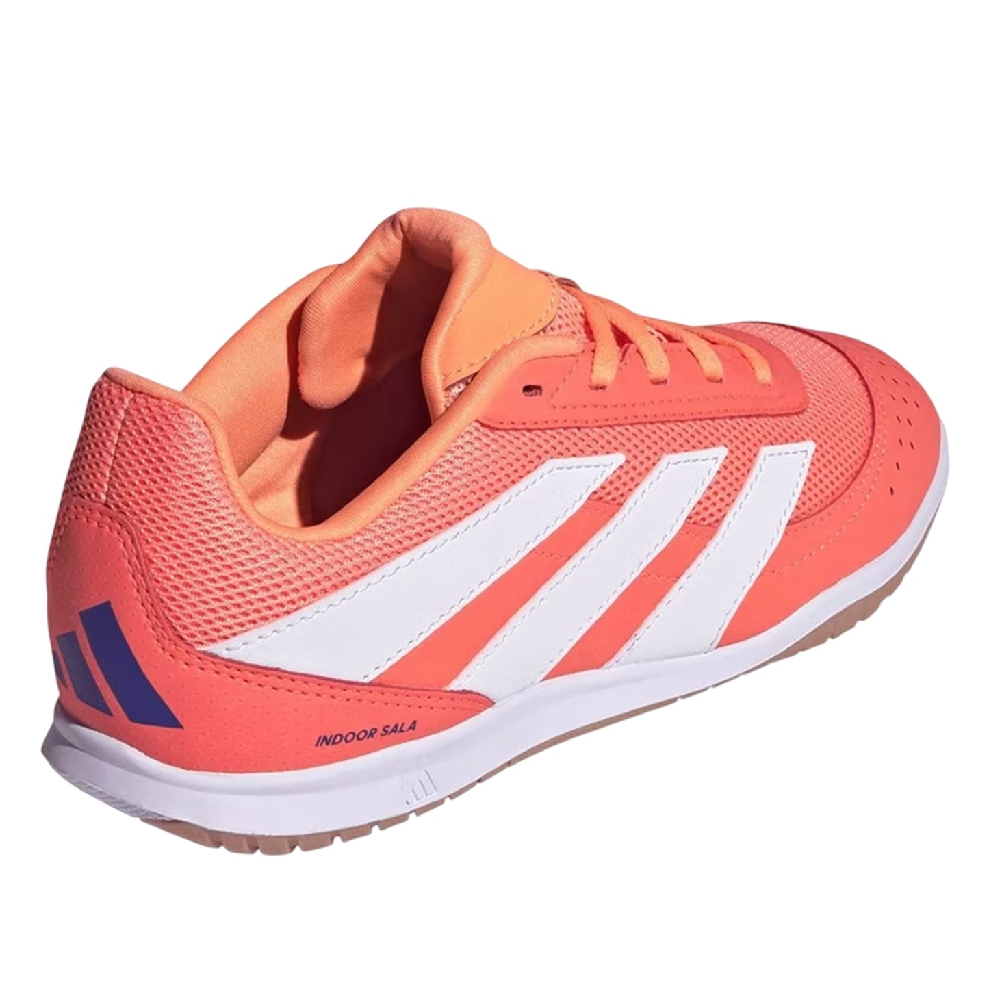Coral - Back - Adidas Childrens-Kids Predator Club Futsal Flat Trainers