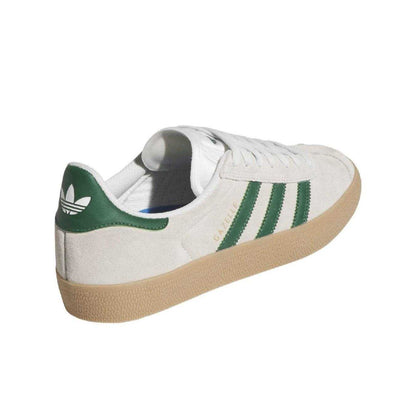 White - Back - Adidas Womens-Ladies Gazelle Advantage Suede Trainers