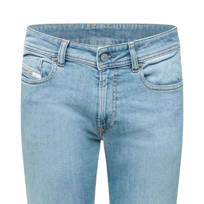 Blue Denim - Side - Diesel Mens 1979 Sleenker Denim Skinny Jeans
