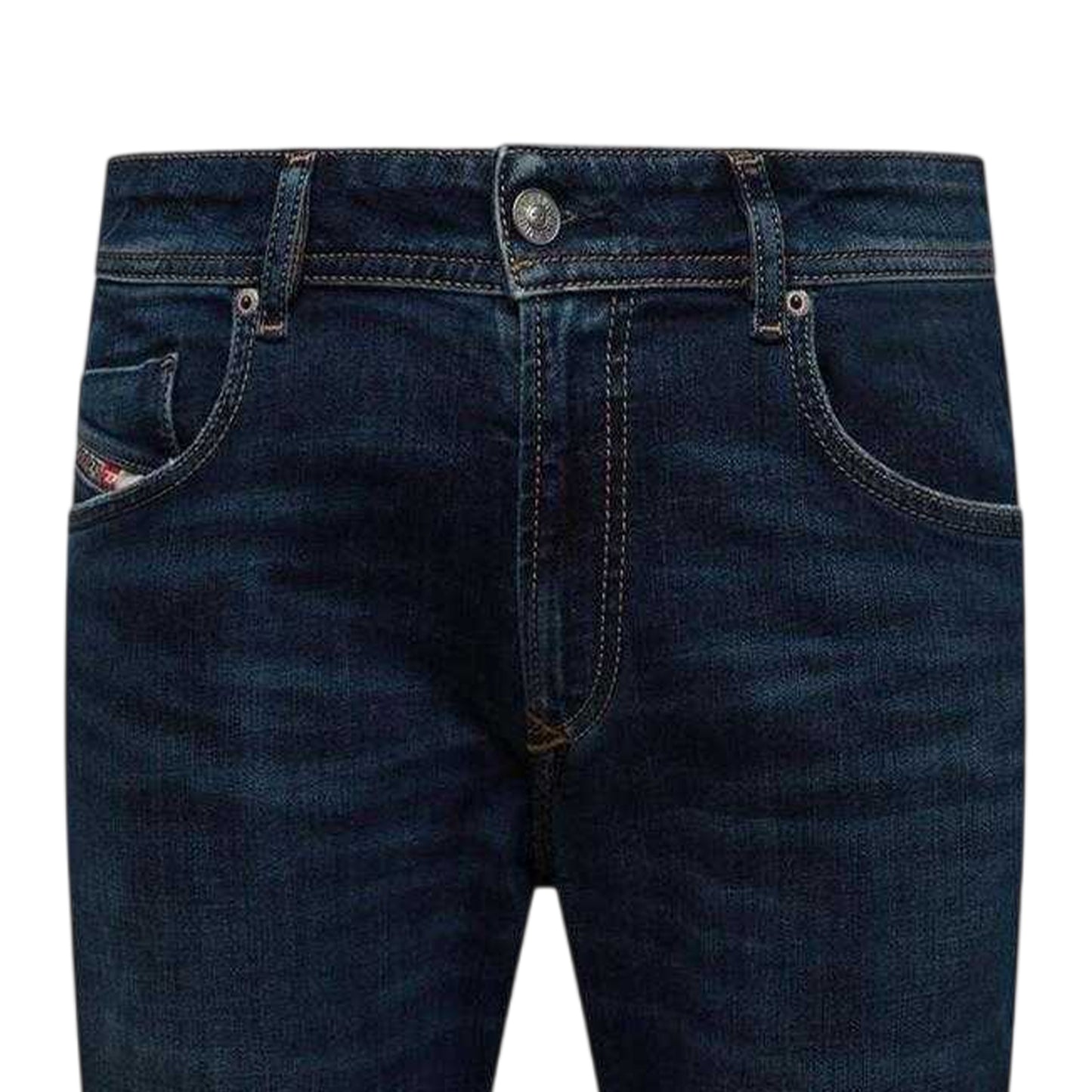 Blue Denim - Side - Diesel Mens 1979 Sleenker Denim Skinny Jeans