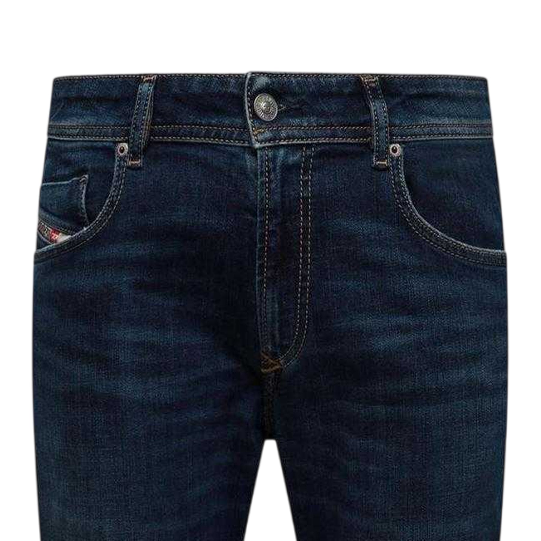 Blue Denim - Side - Diesel Mens 1979 Sleenker Denim Skinny Jeans