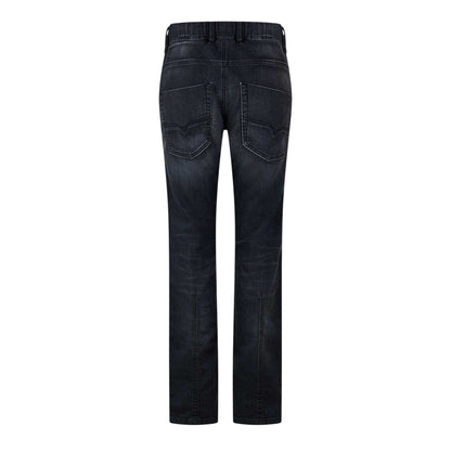 Black-Grey - Back - Diesel Mens Krooley-Ne Sweat Denim Tapered Jeans