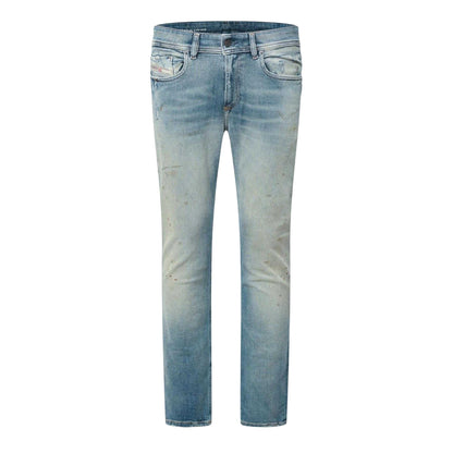 Blue Denim - Front - Diesel Mens 1979 Sleenker Denim Skinny Jeans