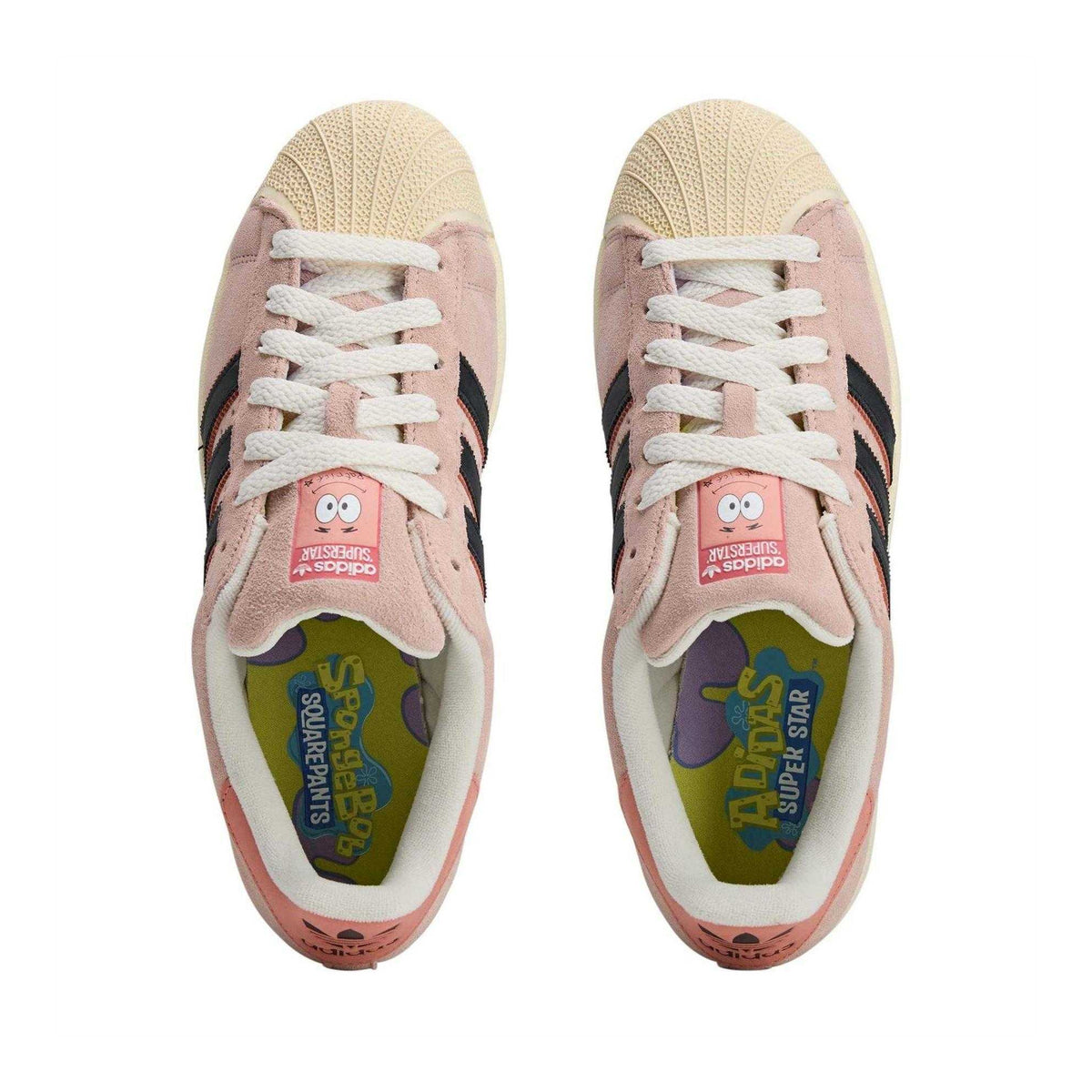 Black-Clay - Lifestyle - Adidas Mens Patrick Star Leather Trainers