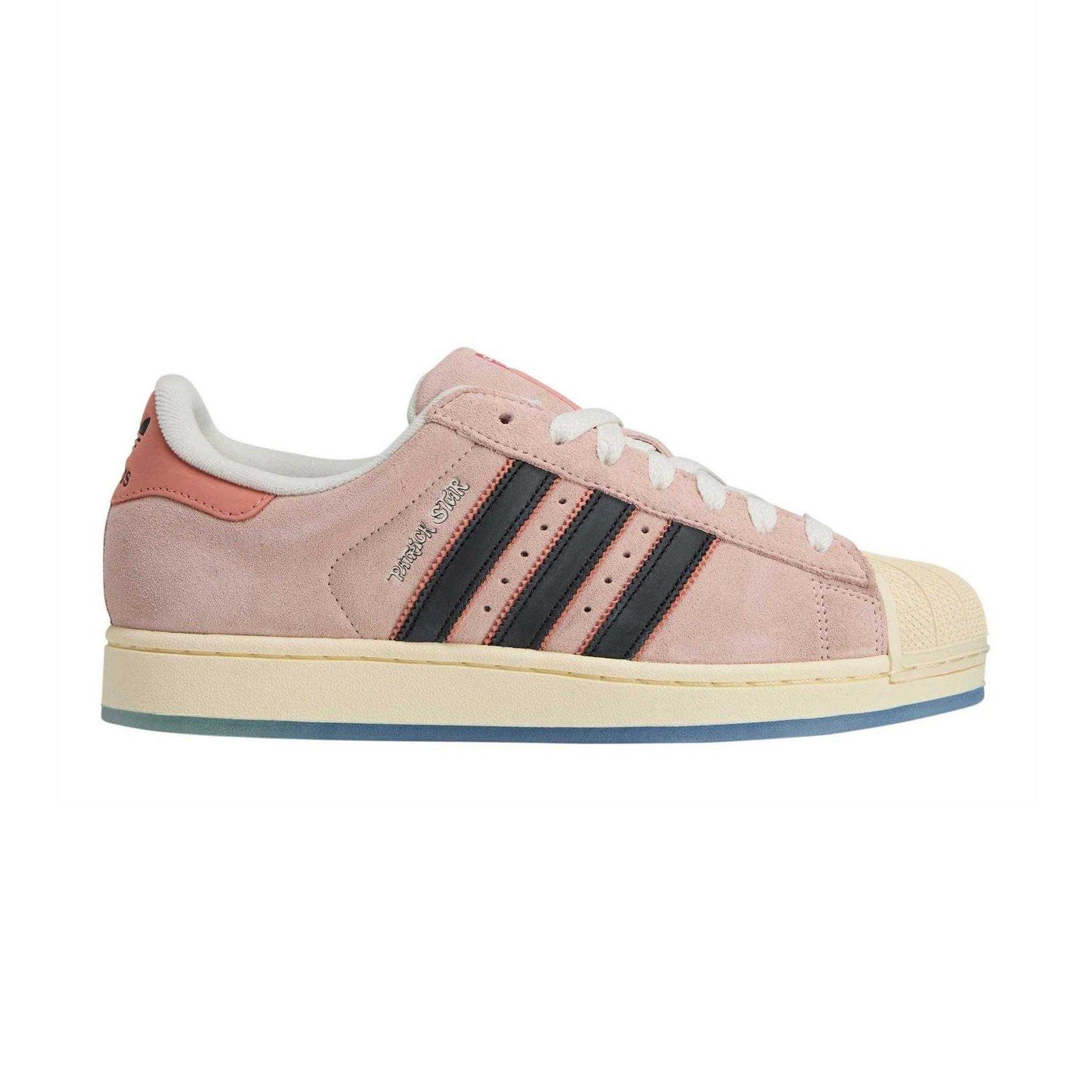Black-Clay - Front - Adidas Mens Patrick Star Leather Trainers